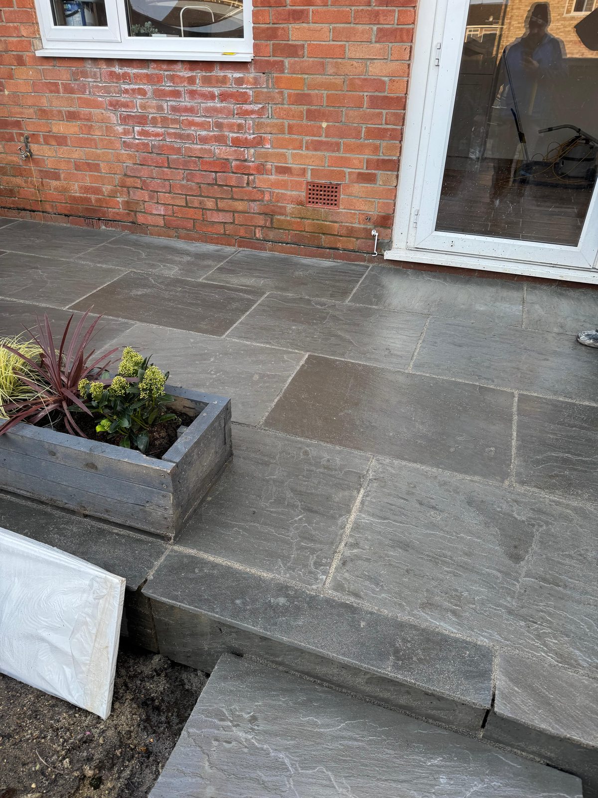 Outdoor paving and patio detail