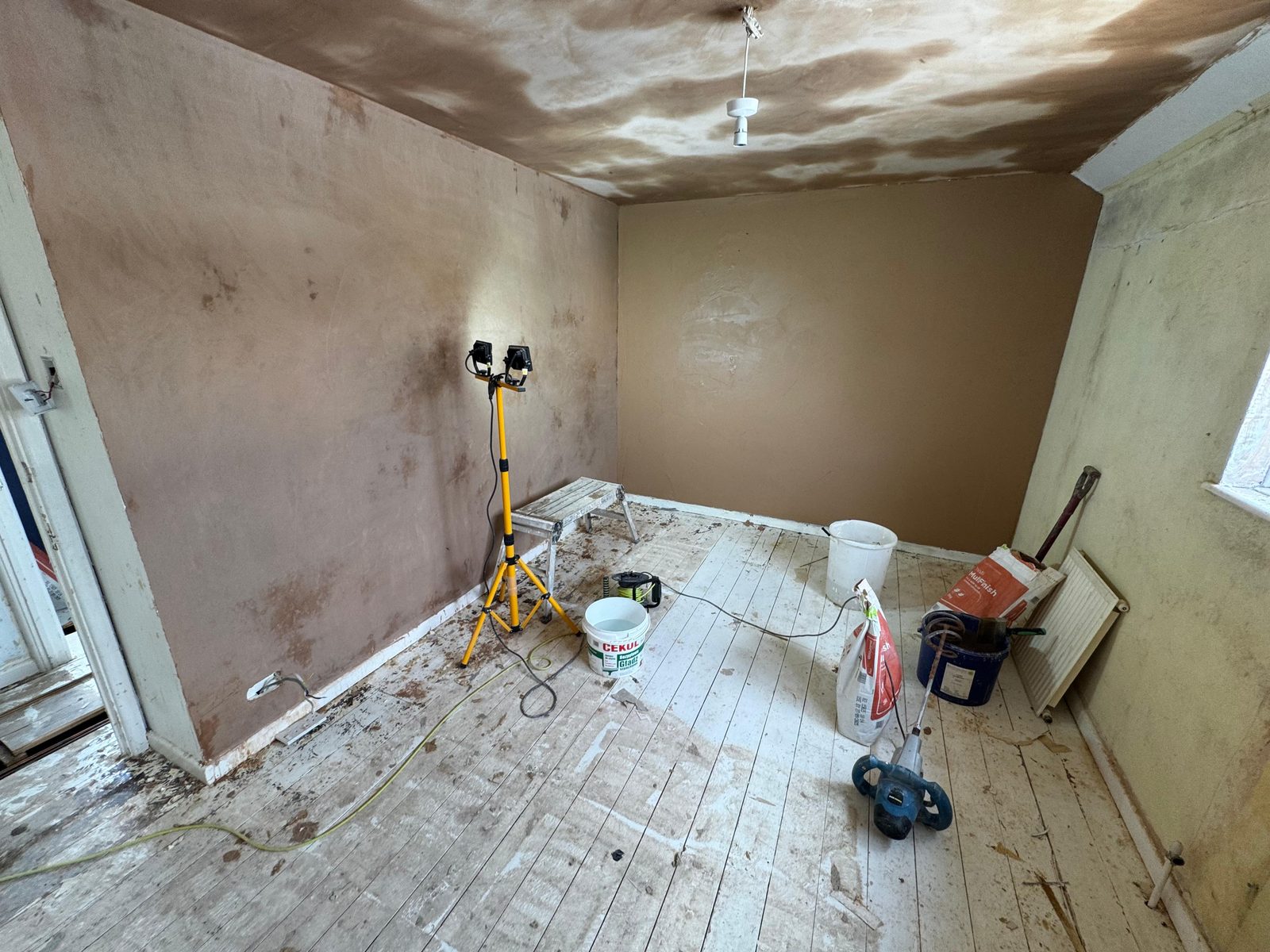 Room preparation and refurbishment work